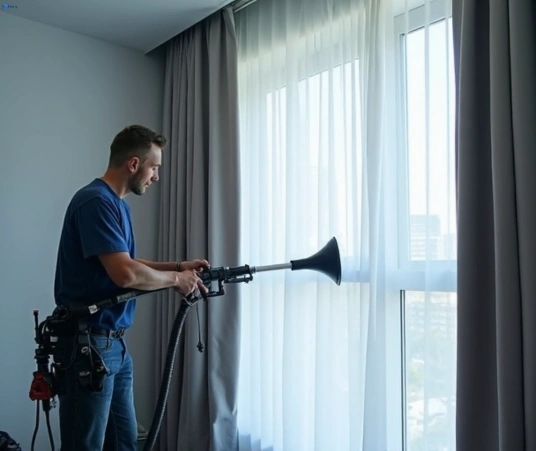 Professional residential curtain cleaning process equipment Matty Curtain Cleaning chullora-nsw