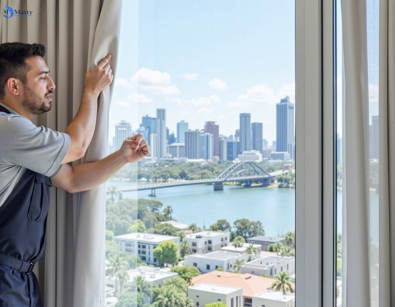 Professional curtain steam cleaning service chullora-nsw QLD by Matty Curtain Cleaning